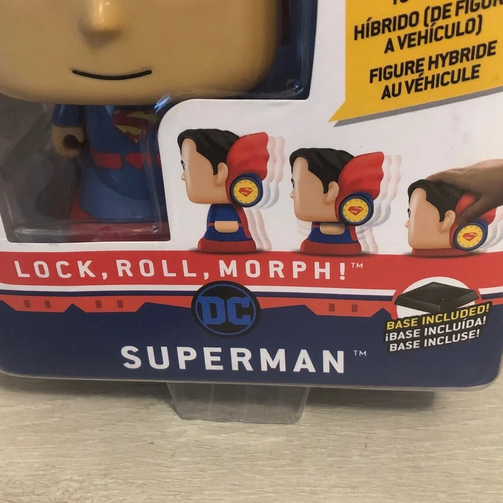 DC Superman Lock N’Roll Pals (Hybrid Figure To Vehicle Toy) NIB Please Read
